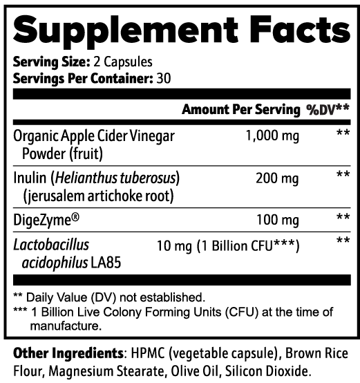 Image of Apple Cider Vinegar Capsules
