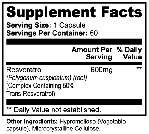 Image of Resveratrol 50% 600mg