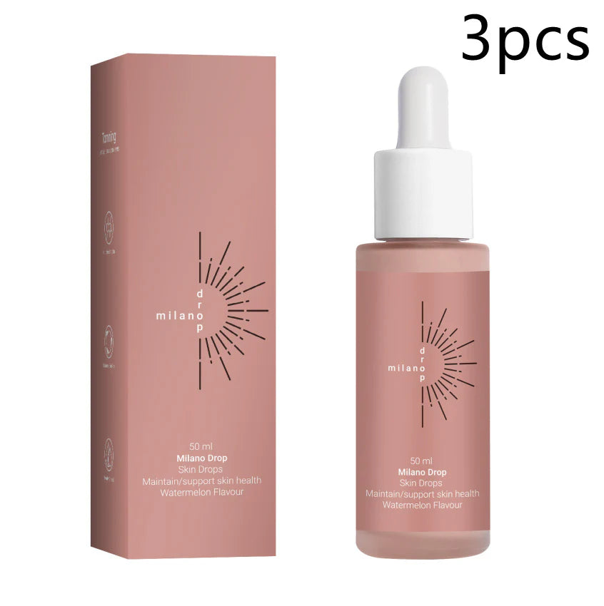 Professional Tanning Face and Body Serum - Fine Line Repair and Dark Bronzer Self-Tanning Drops