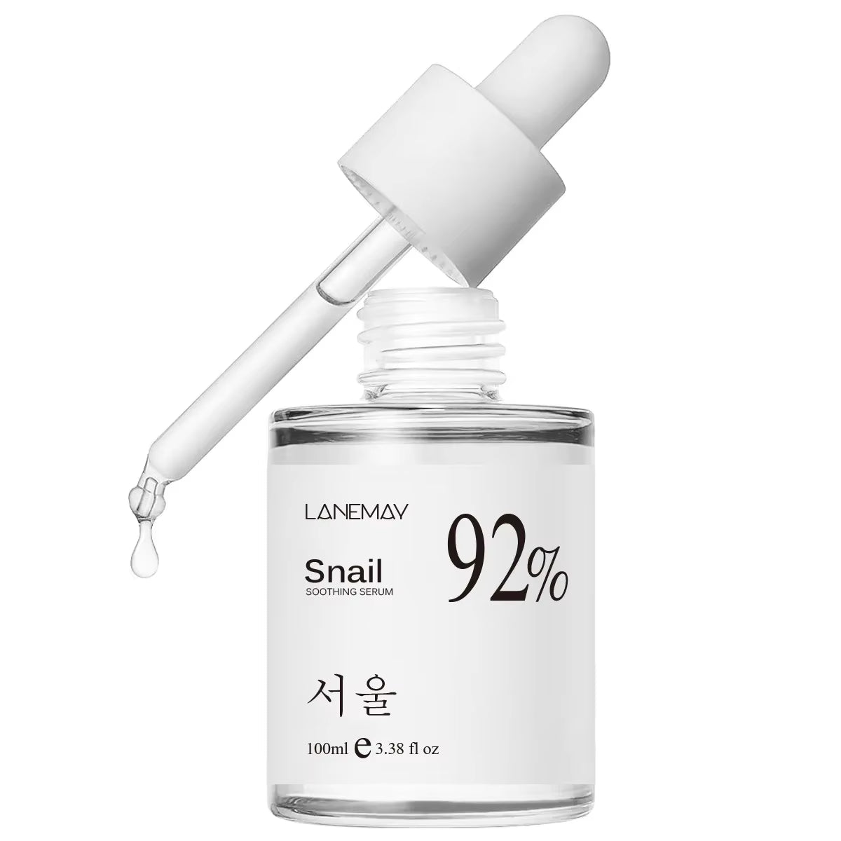 100ML Korean 92% Snail Soothing Serum - Multi-Functional Hydrating and Moisturizing Essence for Facial Care