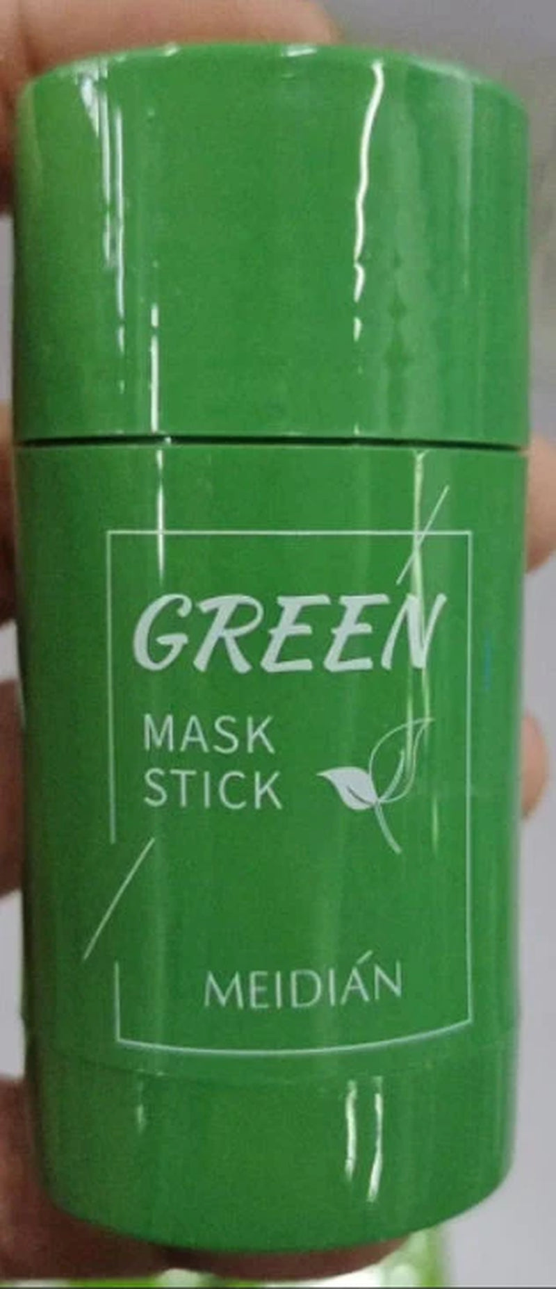 Cleansing Green Tea Clay Mask Stick for Oil Control, Acne Treatment, and Brightening with Seaweed Extract