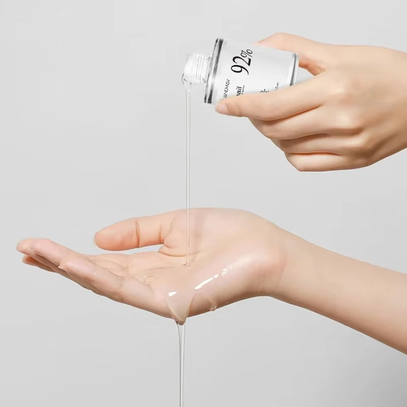 Image of 100ML Korean 92% Snail Soothing Serum - Multi-Functional Hydrating and Moisturizing Essence for Facial Care